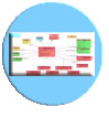 artistic composition containing a small domain diagram of the FHIM model